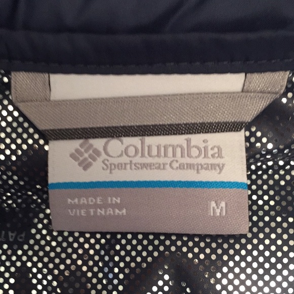 Columbia Blue Puffer Jacket Thermal Reflective Med - Picture 8 of 10